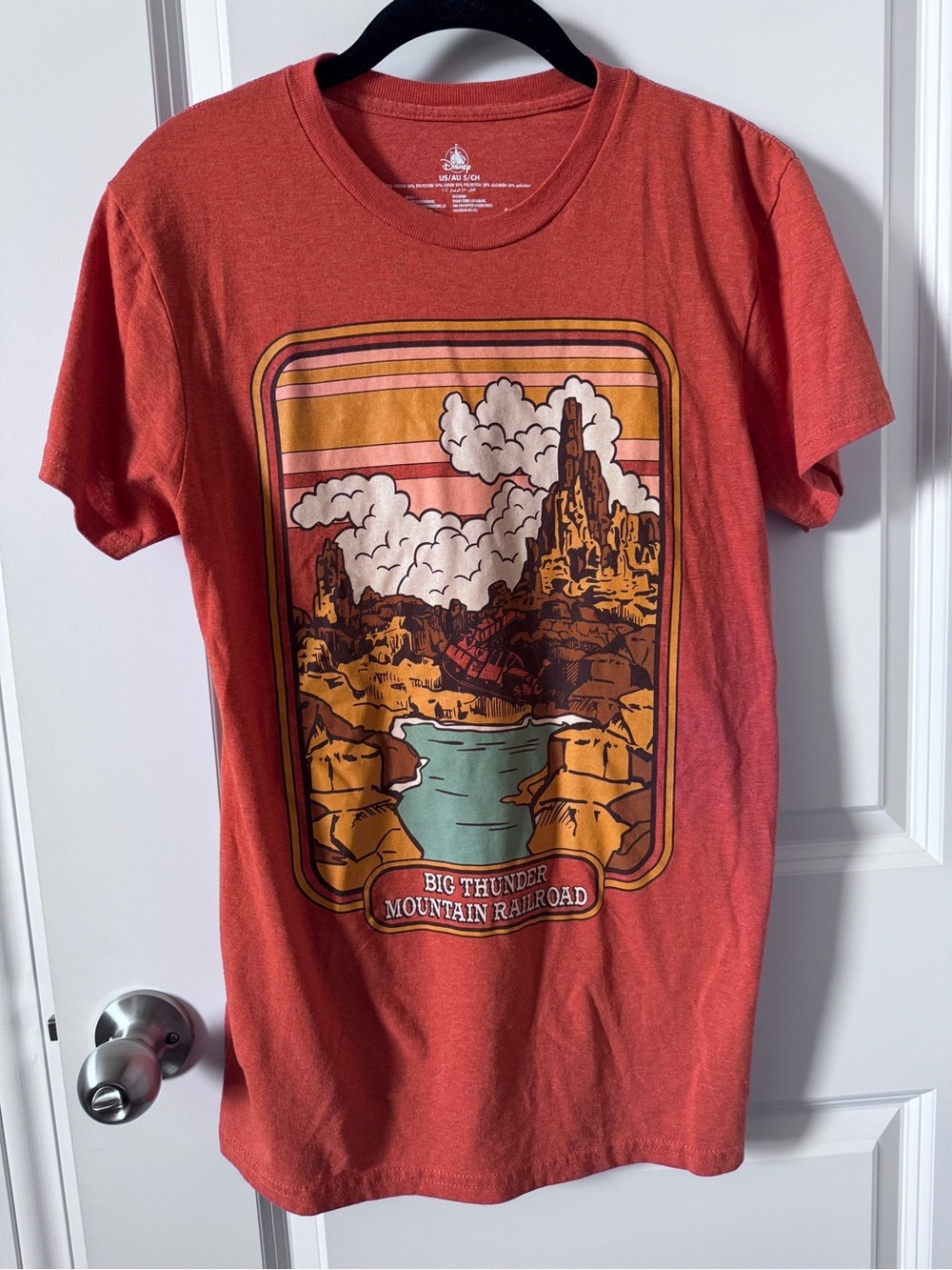 Disney Big Thunder Mountain Railroad Graphic Tee - Rust Red-Small